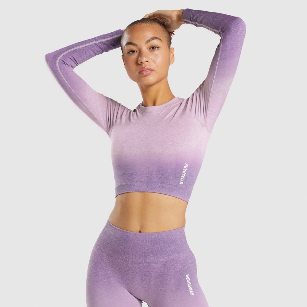 Gymshark Women's Gradient Blue Crop Top